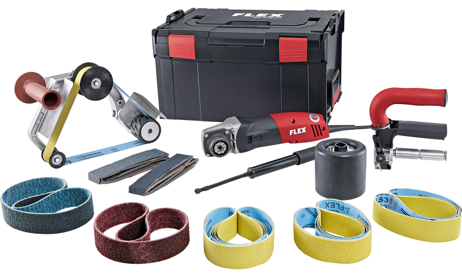 Flex 451002 Bse 14-3 Inox Set 110/Bs-4H Burnishing Machine And Pipe Belt Sander Trinoxflex Set