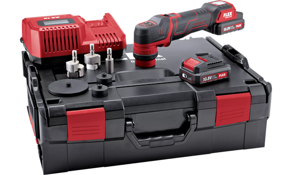 Flex 492469 Pxe 80 10.8-Ec/2.5 Set Uk The Smart Cordless Polisher 10,8 V, Rotary And Random Orbital Free-Running