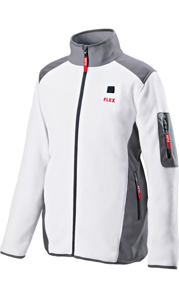 Flex 512052 Tf White 10.8/18.0 Xs Lady Battery-Powered Heating Jacket, Fleece
