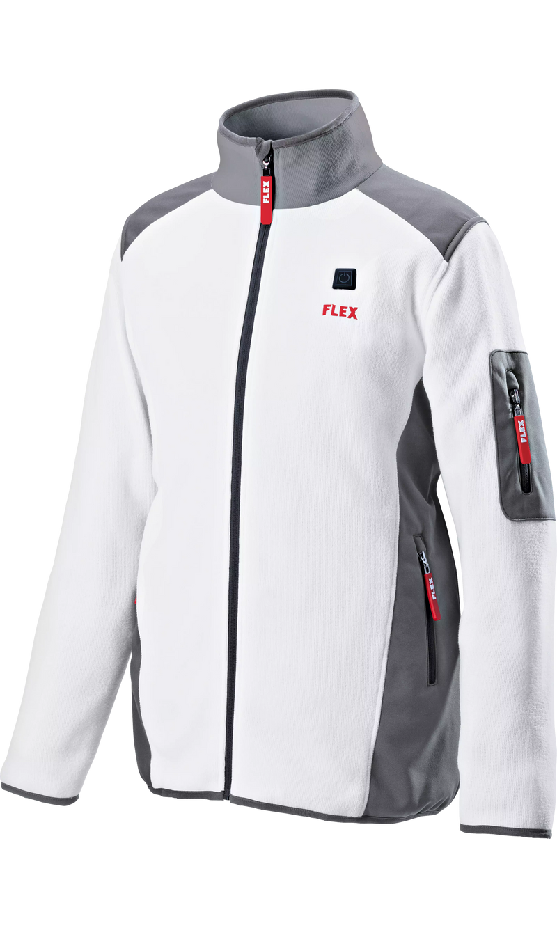 Flex 512052 Tf White 10.8/18.0 Xs Lady Battery-Powered Heating Jacket, Fleece