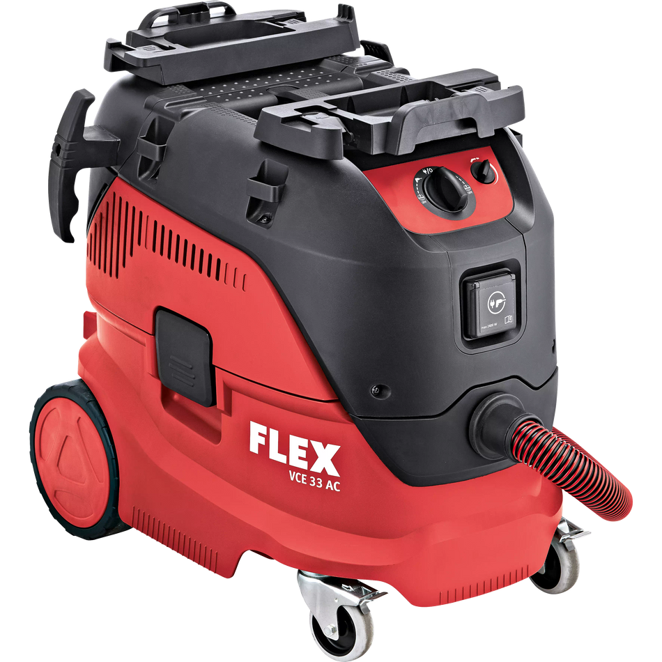 Flex 444111 Vce 33 L Ac 230/Cee Safety Vacuum Cleaner With Automatic Filter Cleaning System, 30 L, Class L