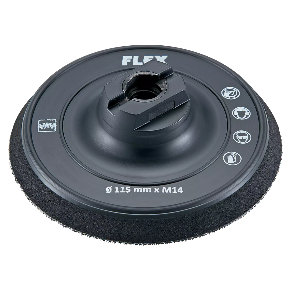 Flex 503754 Bp-M Re D115 M14 Hook-And-Loop Backing Pad ¯ 115, Bowl
