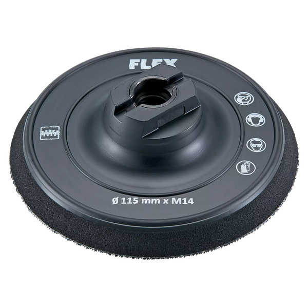 Flex 503754 Bp-M Re D115 M14 Hook-And-Loop Backing Pad ¯ 115, Bowl