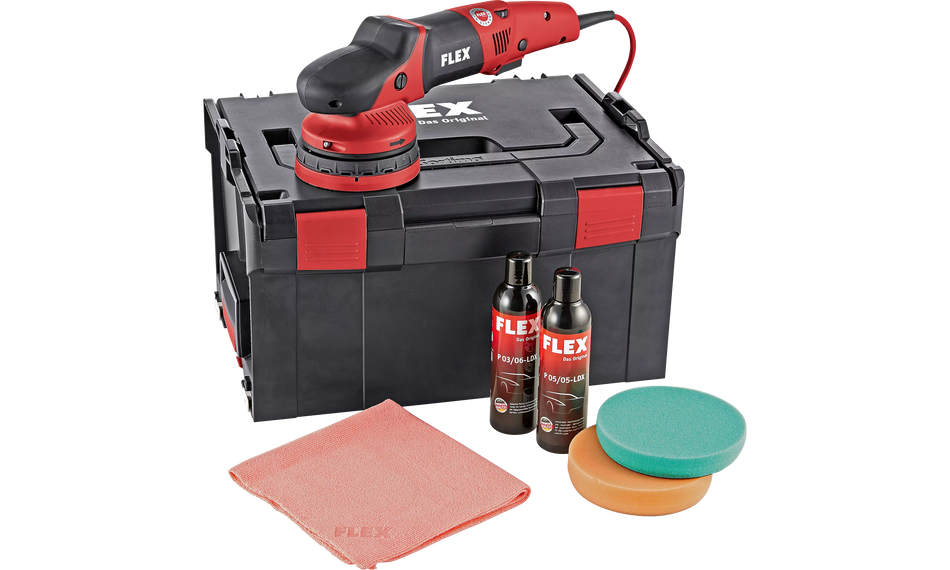 Flex 447269 Xce 10-8 125 P-Set 230/Cee Random Orbital Polisher With Positive-Action Drive