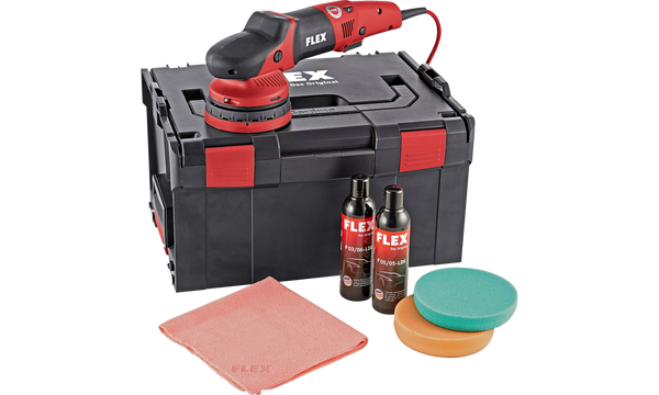 Flex 447269 Xce 10-8 125 P-Set 230/Cee Random Orbital Polisher With Positive-Action Drive