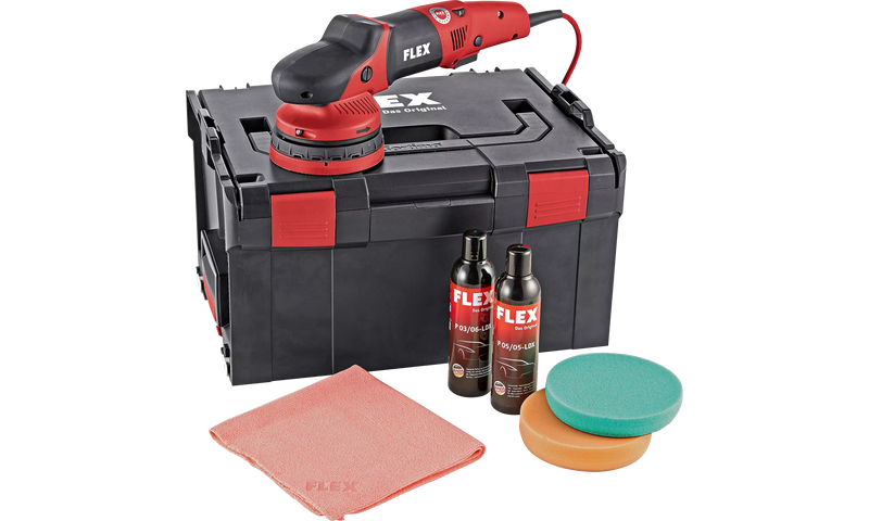 Flex 447269 Xce 10-8 125 P-Set 230/Cee Random Orbital Polisher With Positive-Action Drive