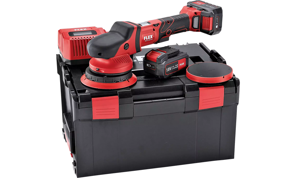 Flex 465046 Xfe 15 150 18.0-Ec/5.0 Set Uk Cordless Roto Random Orbit Polisher 18,0 V