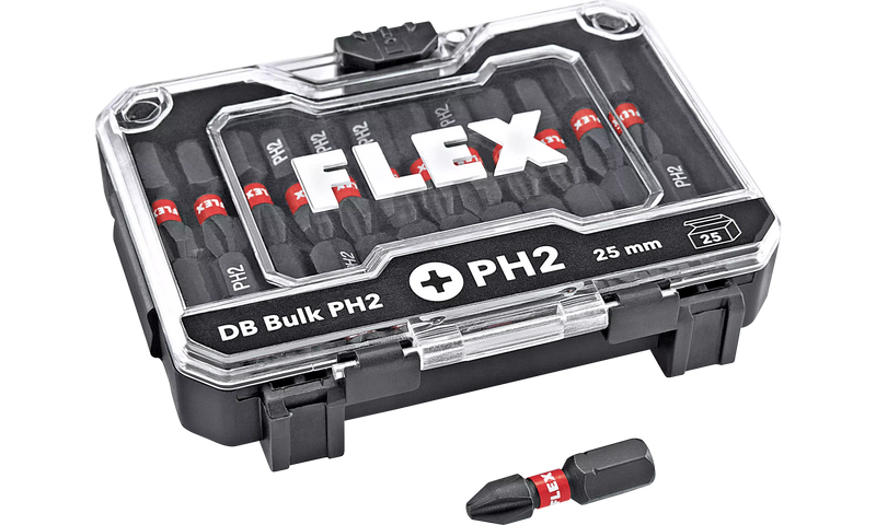 Flex 530489 Db Bulk Ph2-25Mm Ve25 Bit Set