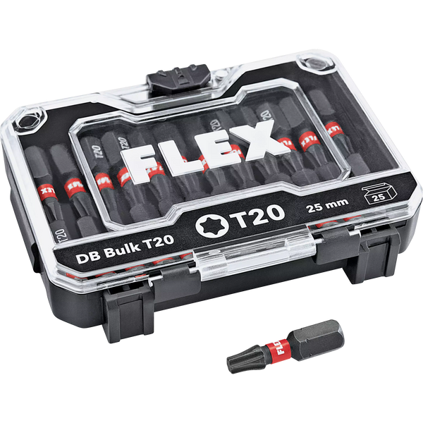Flex 530490 Db Bulk T20-25Mm Ve25 Bit Set