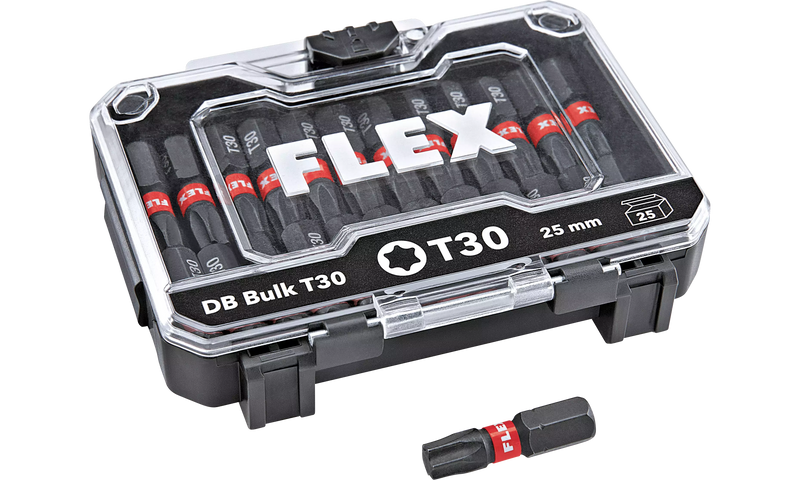 Flex 530492 Db Bulk T30-25Mm Ve25 Bit Set