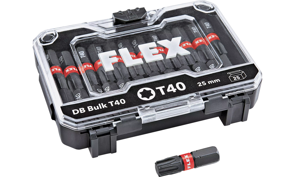 Flex 530493 Db Bulk T40-25Mm Ve25 Bit Set