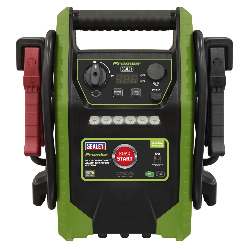 SEALEY PRS2200 Premier 12V RoadStart¨ Jump Starter 2200 Peak Amps