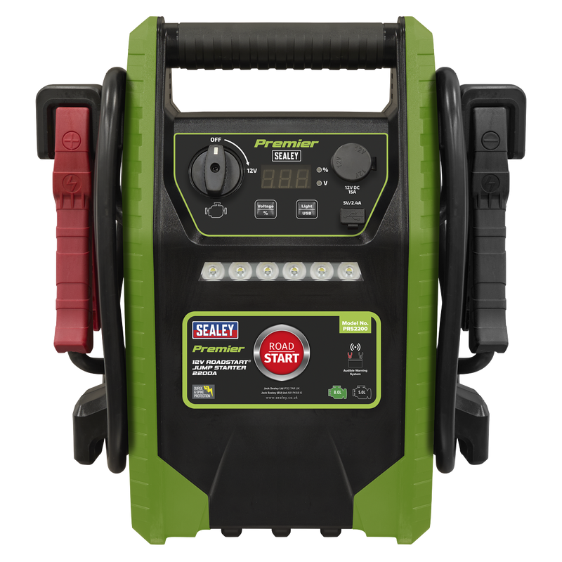 SEALEY PRS2200 Premier 12V RoadStart¨ Jump Starter 2200 Peak Amps