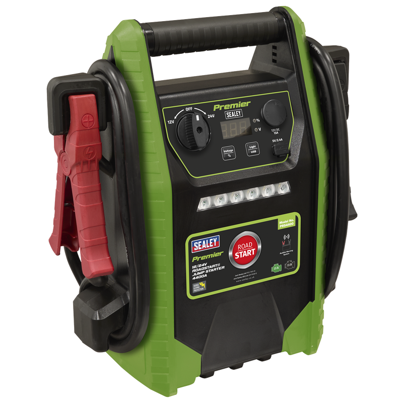 SEALEY PRS4400 Premier 12/24V RoadStart¨ Jump Starter 4400A Peak Amps