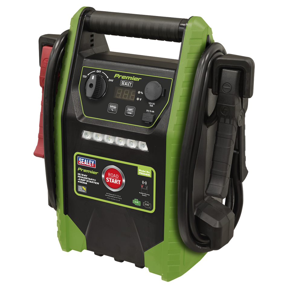 SEALEY PRS4400 Premier 12/24V RoadStart¨ Jump Starter 4400A Peak Amps