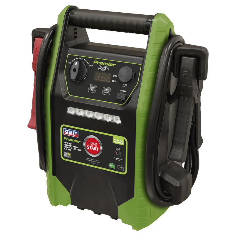 SEALEY PRS4400 Premier 12/24V RoadStart¨ Jump Starter 4400A Peak Amps