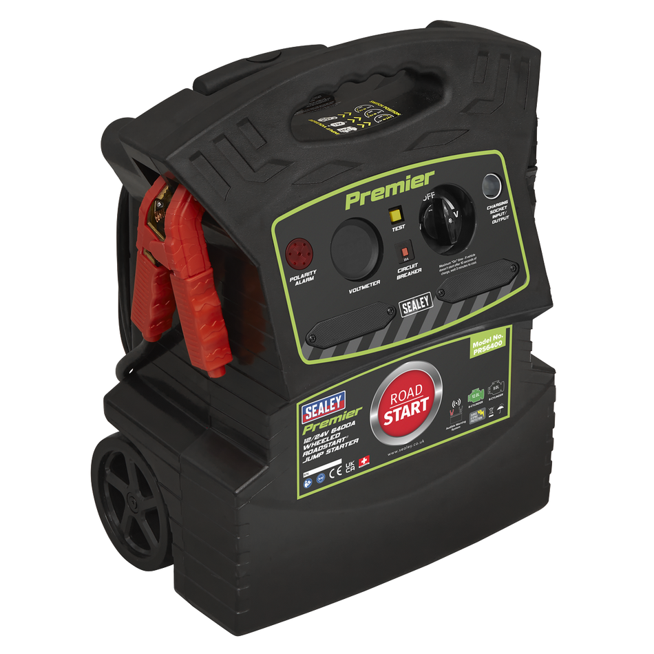 Sealey PRS6400 12/24V Premier RoadStart Jump Starter 6400A