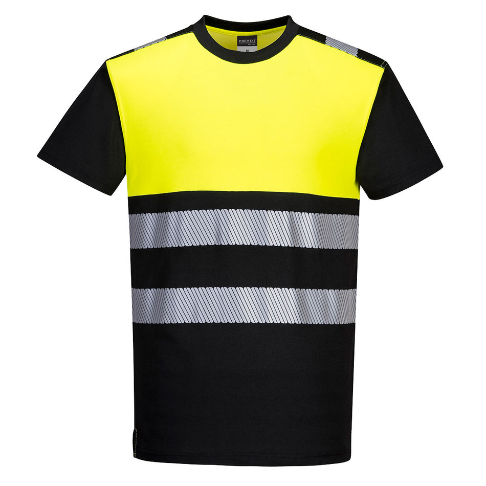 Portwest PW3 Hi-Vis Cotton Comfort Class 1 T-Shirt S/S