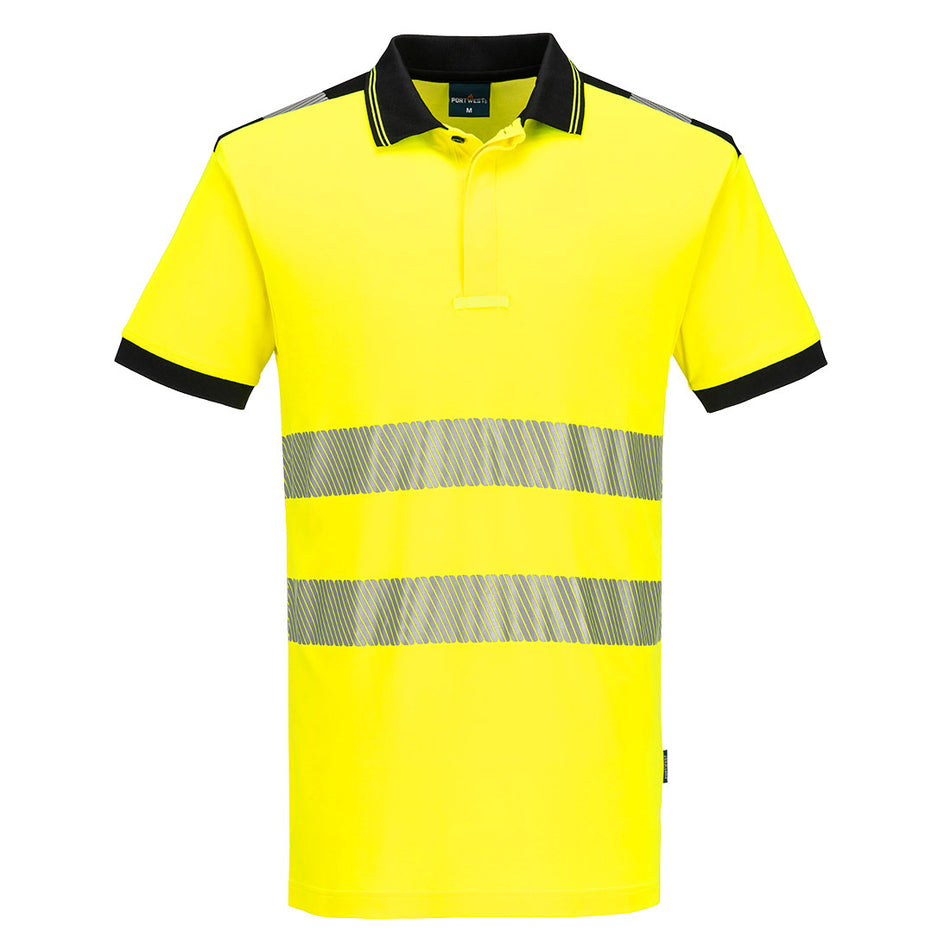 Portwest PW3 Hi-Vis Cotton Comfort Polo Shirt S/S