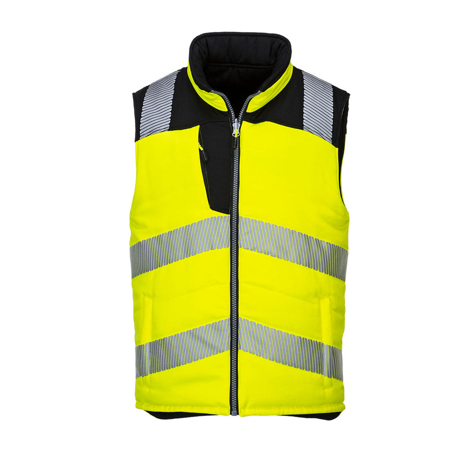 Portwest PW3 Hi-Vis Reversible Bodywarmer