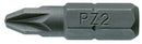 Teng Tools PZ2500103 Bit 1/4" Hex Drive 25mm Length PZ1 3 Pieces