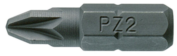 Teng Tools PZ2500210 Bit 1/4" Hex Drive 25mm Length PZ2 10 Pieces