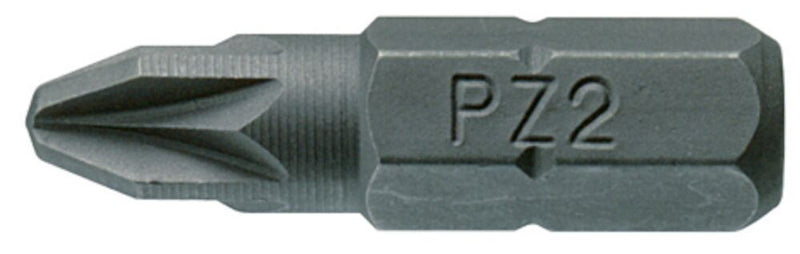 Teng Tools PZ2500210 Bit 1/4" Hex Drive 25mm Length PZ2 10 Pieces