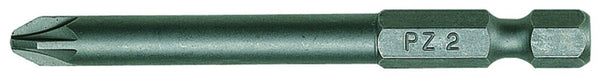 Teng Tools PZ7000102 Bit 1/4" Hex Drive 70mm Length PZ1 2 Pieces