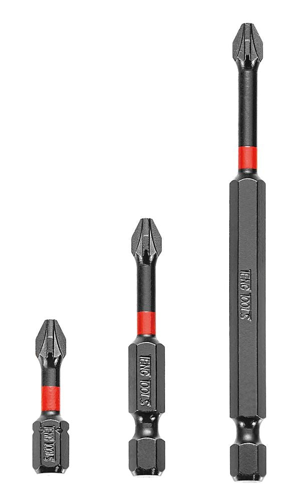 Teng Tools PZP3000201 Impact Bit PZ2 30mm Length 1/4" Hex Drive 1 Piece