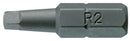 Teng Tools ROB2500203 Bit 1/4" Hex Drive 25mm Length Square ROB2 3 Pieces