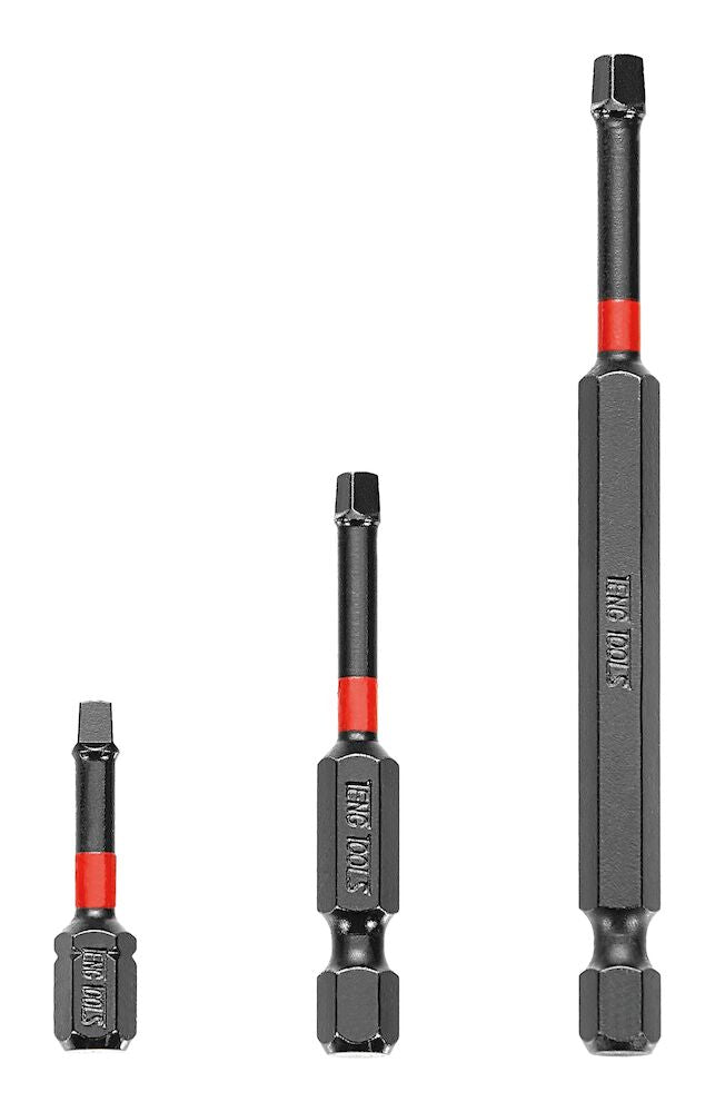 Teng Tools ROBP5000301 Impact Bit Square ROB3 50mm Length 1/4" Hex Drive 1 Piece