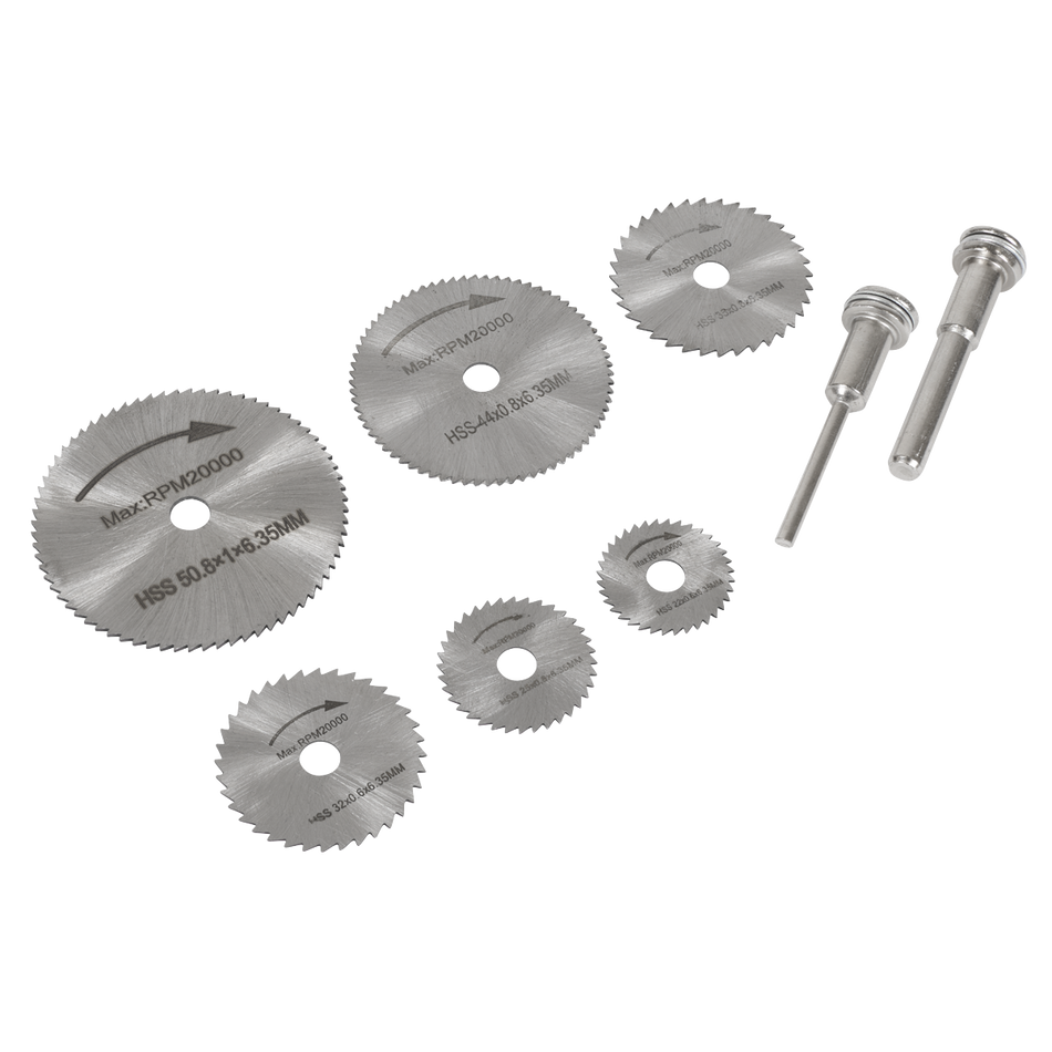 Sealey RSBS08 Rotary Drill Saw Blade Set 8pc