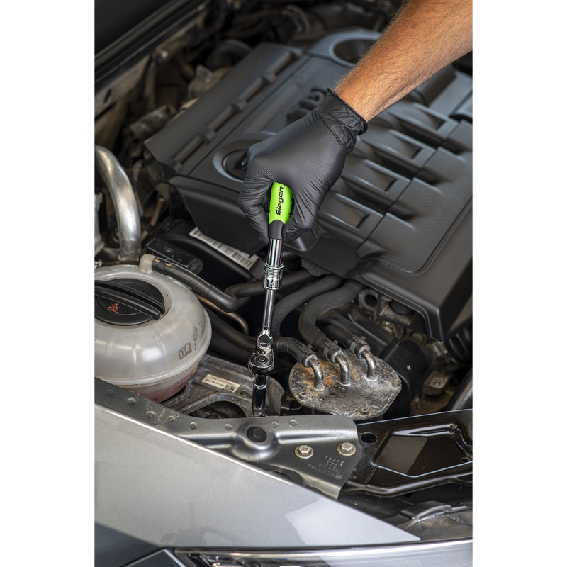 SEALEY S01294 Siegen Extendable Flexi-Head Ratchet Wrench 1/4"Sq Drive