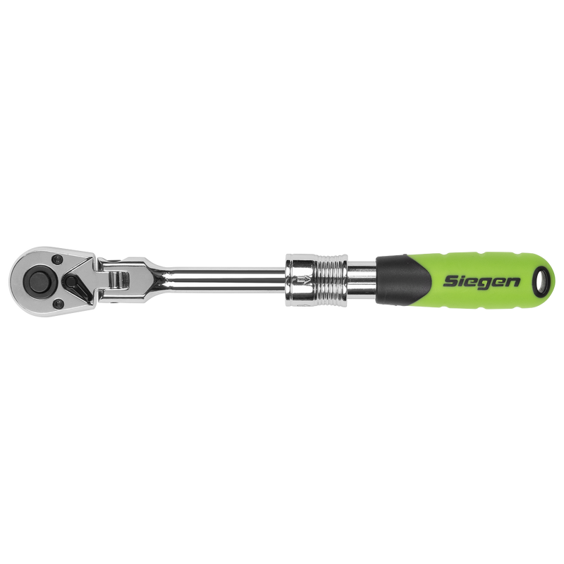 SEALEY S01294 Siegen Extendable Flexi-Head Ratchet Wrench 1/4"Sq Drive