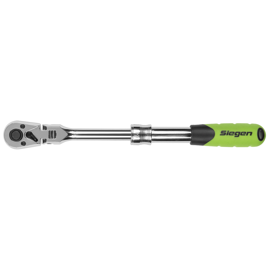 SEALEY S01295 Siegen Extendable Flexi-Head Ratchet Wrench 3/8"Sq Drive