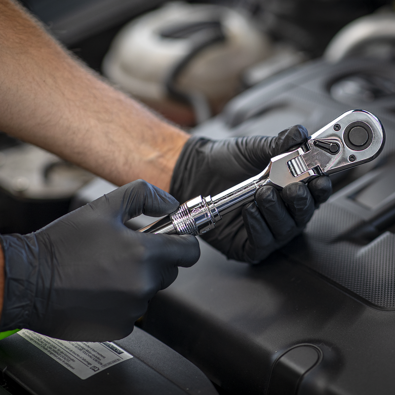 SEALEY S01296 Siegen Extendable Flexi-Head Ratchet Wrench 1/2"Sq Drive