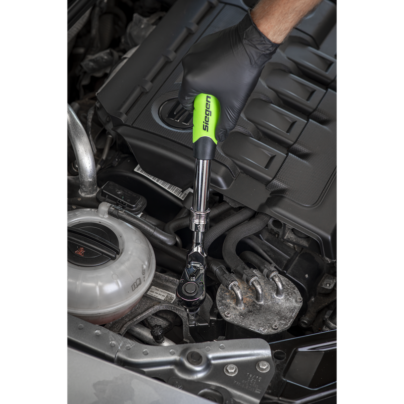 SEALEY S01296 Siegen Extendable Flexi-Head Ratchet Wrench 1/2"Sq Drive