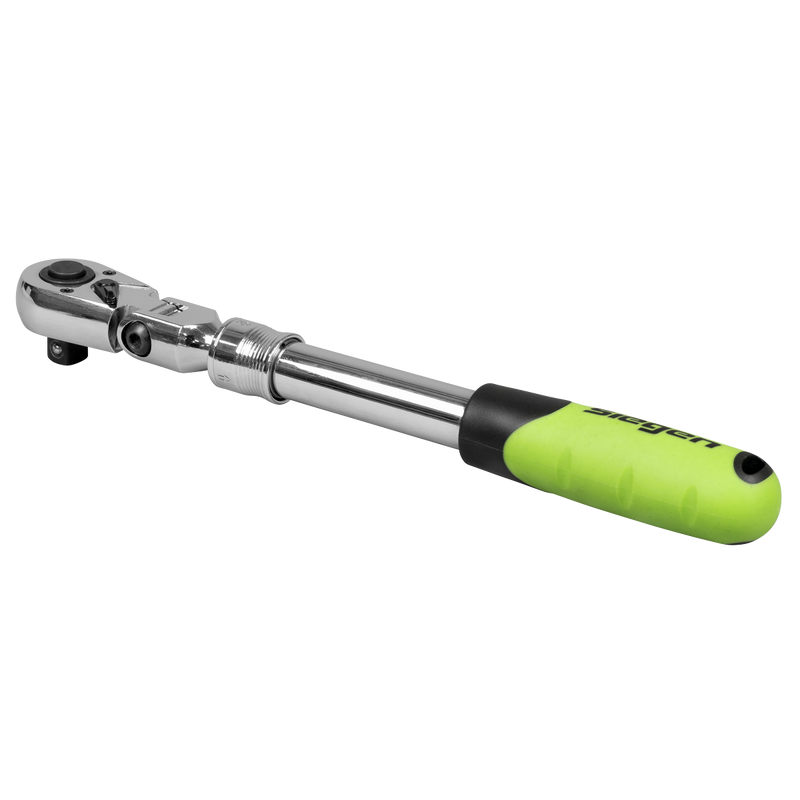 SEALEY S01296 Siegen Extendable Flexi-Head Ratchet Wrench 1/2"Sq Drive