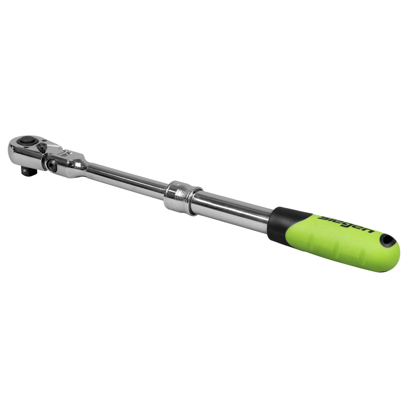 SEALEY S01296 Siegen Extendable Flexi-Head Ratchet Wrench 1/2"Sq Drive