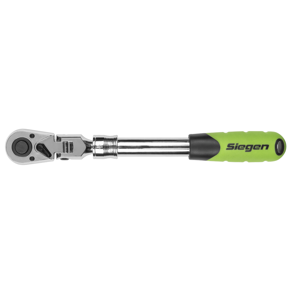 SEALEY S01296 Siegen Extendable Flexi-Head Ratchet Wrench 1/2"Sq Drive