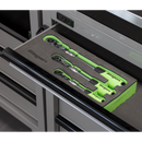 SEALEY S01297 Siegen Extendable Flexi-Head Ratchet Wrench Set 3pc