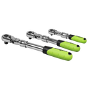SEALEY S01297 Siegen Extendable Flexi-Head Ratchet Wrench Set 3pc
