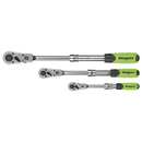 SEALEY S01297 Siegen Extendable Flexi-Head Ratchet Wrench Set 3pc