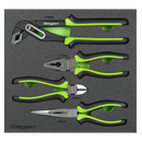 SEALEY S01298 Siegen Comfort Grip Pliers Set 4pc