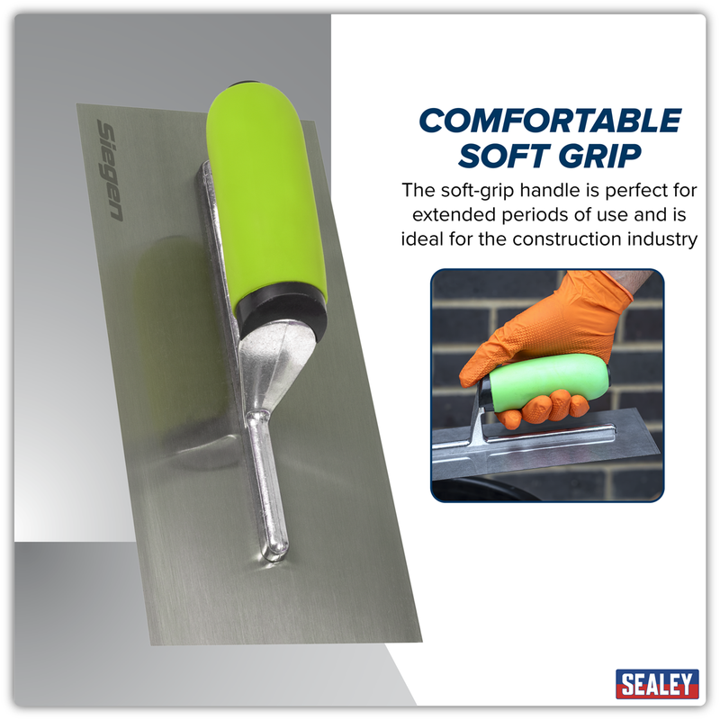 SEALEY S01302 Siegen Plastering Trowel with Soft Grip Handle 280mm