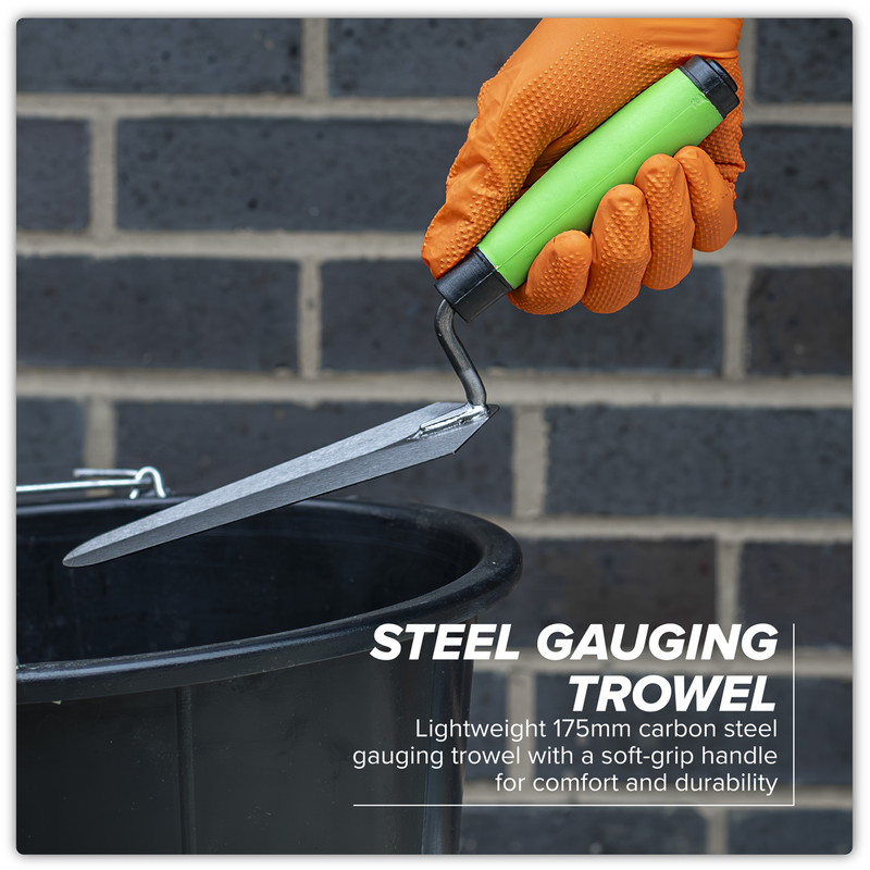 SEALEY S01303 Siegen Gauging Trowel with Soft Grip Handle 175mm