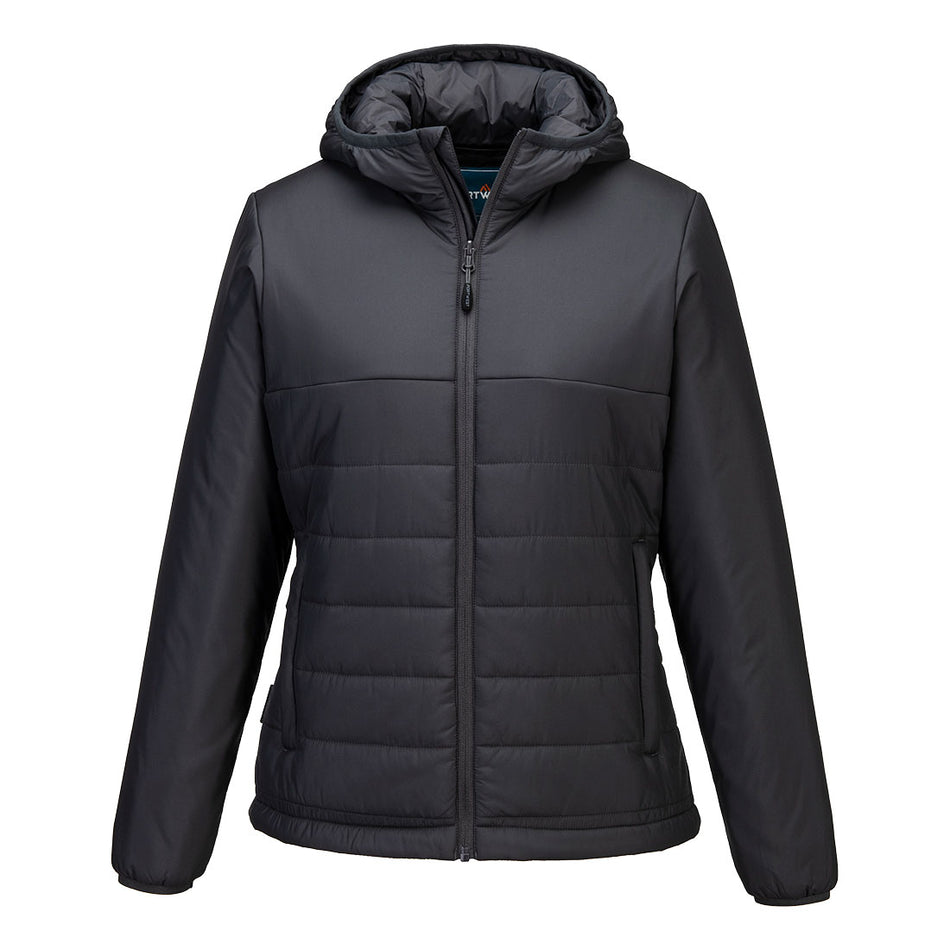 Portwest Professional Women's Hooded Insulated Baffle Jacket