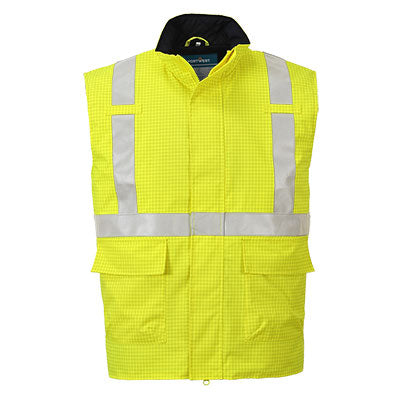 Portwest Bizflame Rain Hi-Vis FR Bodywarmer