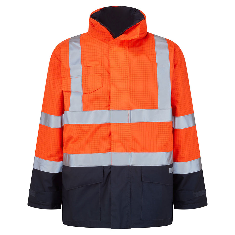 Portwest Bizflame Rain Hi-Vis Constrast FR Jacket