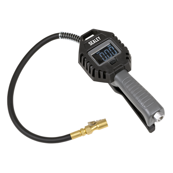 Sealey SA500 Digital Tyre Inflator with Clip-On Connector Rechargeable